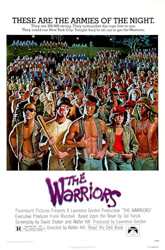 The Warriors 1979 American Action Thriller, Filmposter, klassisch, Armee der Nacht, A3 Größe