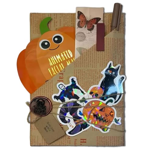 2025 Upgrade Halloween Hexe Blind Date mit einem Buch, Horror Halloween Blind Date mit einem Buch (A)