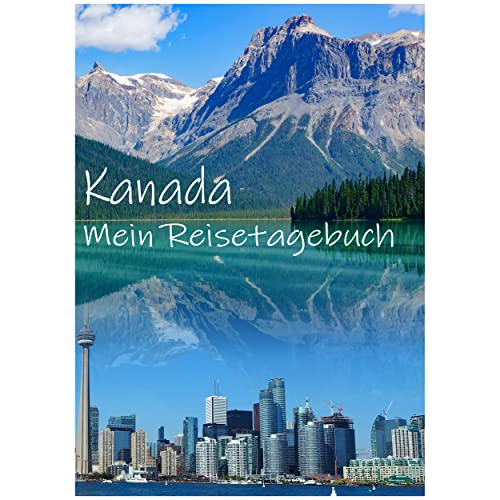 Calmondo Reisetagebuch Kanada zum Ausfüllen | abwechslungsreich designtes Tagebuch Notizbuch mit Reisevorbereitung, Packliste, tollen Fotos, spannenden Aufgaben uvm | Geschenkidee | Calmondo