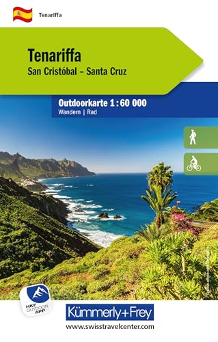 Kümmerly+Frey Outdoorkarte Teneriffa 1:60.000: Mit San Cristobal und Santa Cruz. Touren für Wanderer, Biker und mehr! Wetterfest und leicht lesbar