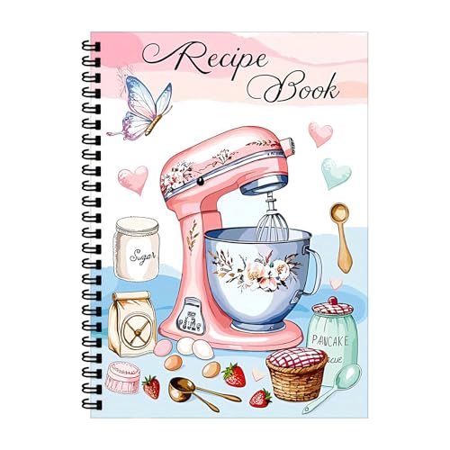 Leeres Kochbuch | 100 Blatt Persönliches Rezeptbuch Zum Ausfüllen,Handgeschriebener Planer Papier Für Tägliche Mahlzeiten Backplanung Reisen Küchentagebuch Geburtstag Geschenk Für Anfänger