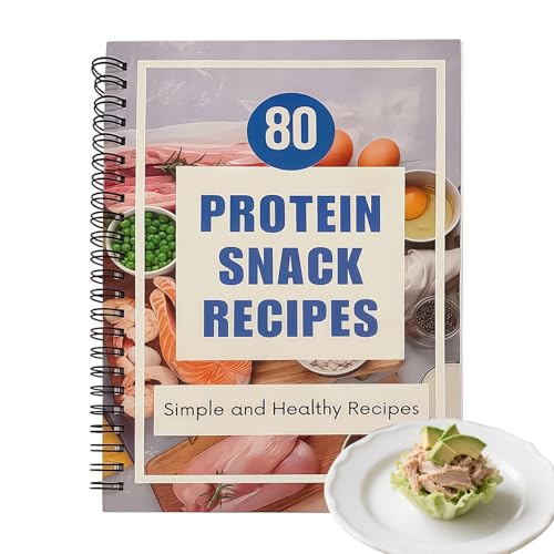 Proteinreiches Kochbuch, tägliche Snack-Rezepte, Schritt-für-Schritt-Anleitung, Bodybuilding-Mahlzeitenplan, Gewichtsverlust-Dinner mit einfacher Zubereitung, Familienkochzubehör für Erwachsene