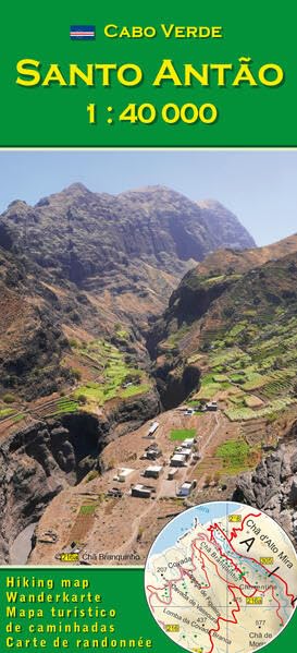 Cabo Verde: Santo Antão (Antao) 1:40000: Wanderkarte