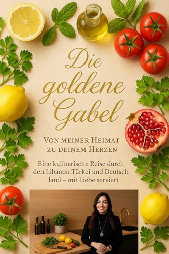 Die goldene Gabel - Von meiner Heimat zu deinem Herzen: Eine kulinarische Reise durch den Libanon, Türkei und Deutschland, Kochbuch