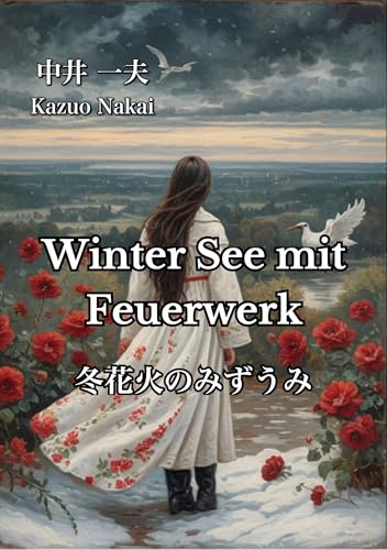 Winter see mit Feuerwerk