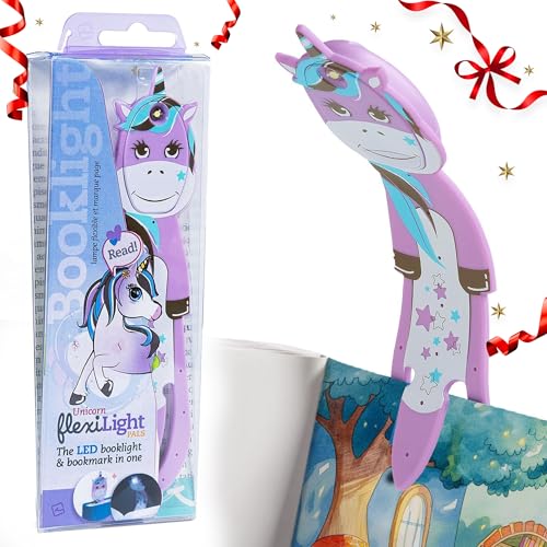 Gifts for Readers & Writers Flexilight Leselampe | 2 in 1 Lesezeichen Buch Licht | LED Clip On Leselampe | Kinder und Erwachsene Buchlampe | Buchzubehör | Geschenk für Leser, Buchliebhaber