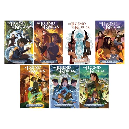 The Legend of Korra Series, 7 Books Collection Set, Turf Wars Part 1-3, Ruins of the Empire Part 1-3, Patterns in Time