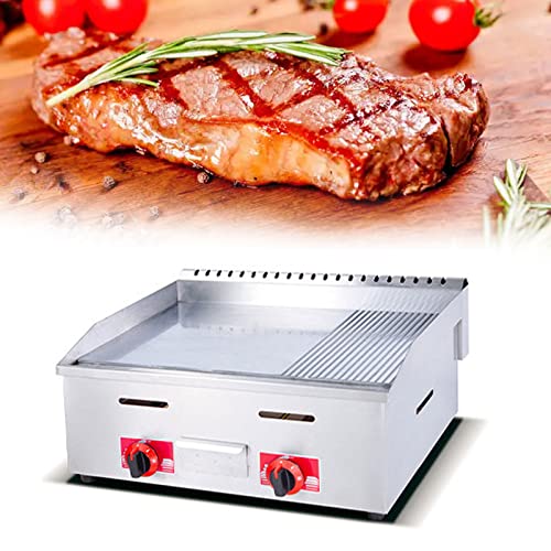 Kommerzielle Edelstahl-Grillplatte für den Außenbereich mit Antihaftbrennern für hohes Volumen