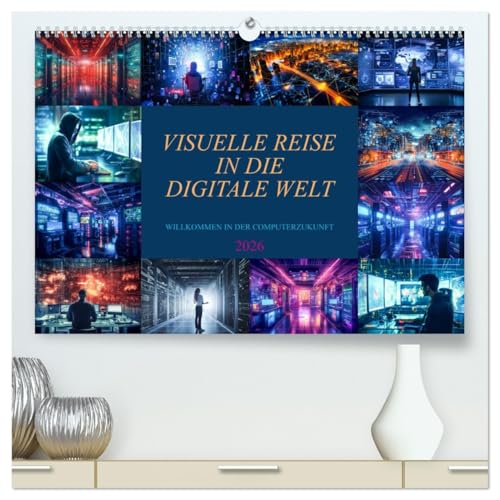 Visuelle Reise in die digitale Welt (hochwertiger Premium Wandkalender 2026 DIN A2 quer), Kunstdruck in Hochglanz
