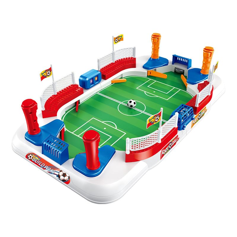 Mini Foosball Table Soccer Board Games for Kids & Adults Dual Flipper Controls High Fences Pinball Machine Indoor Sports Soccer Toys Home Party Fun Birthday, for Boys Ages 3 4 5 6 7-12