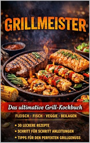 Grillmeister: Das ultimative Grill-Kochbuch 30 unwiderstehliche Rezepte für Fleisch, Geflügel, Fisch, vegetarische Gerichte und Beilagen