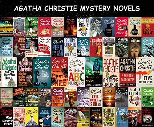 ANSNOW Mystery-Puzzles Für Erwachsene, Agatha Christie Books Novels Puzzles 1000 Teile, Horrorfilm-Puzzle Als Agatha Christie-Geschenke/Agatha-Roman