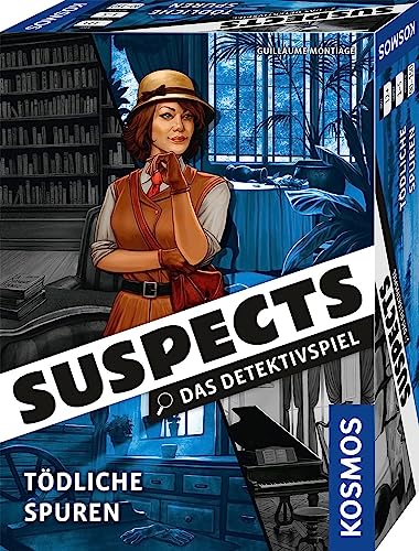 Kosmos 682897 Suspects - Tödliche Spuren, Das Detektivspiel, Krimispiel, spannendes Gesellschaftsspiel als Krimi zum Ermitteln, spannenden Mord-Fall lösen, ab 12 Jahren, für 1-5 Personen, Partyspiel
