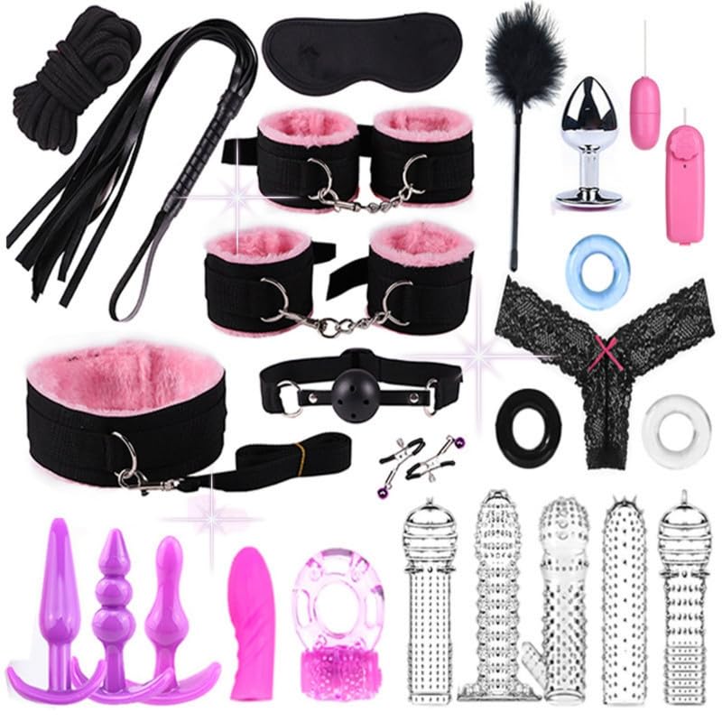 ZeeKoug 25 StüCk Roman Kombination Cosplay Yoga Paar Set (Pink), Verstellbare Nylon Handgelenk Und HüFte üBung Training Spaß ZubehöR, Originalgeschenk