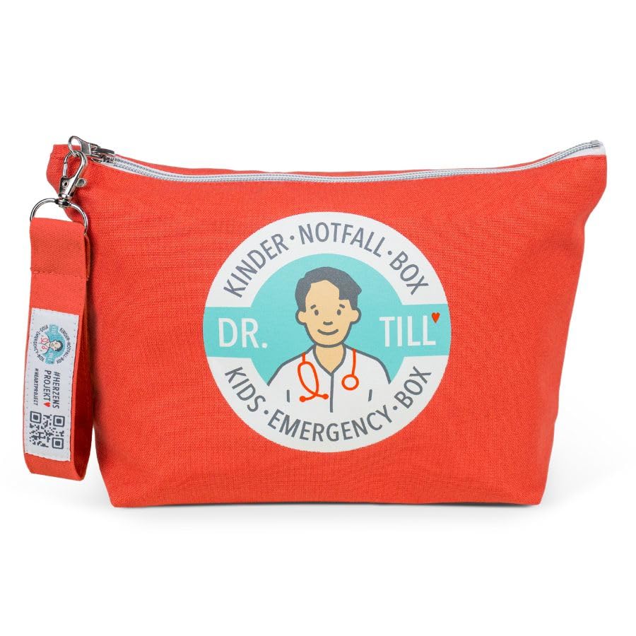Dr. Tills Kindernotfallbox MODULAR | 83 Teile | Erste Hilfe Set für Kinder & Eltern bei Notfällen | inkl. Erste Hilfe am Kind Ratgeber & Kindernotfallkarten