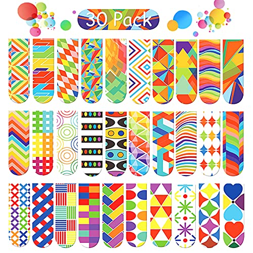 30 Stück Lesezeichen Magnetisch,Magnetische Lesezeichen Leseminis,Magnetische Lesezeichen kinder,Magnetic Bookmarks,Magnetisch Lesezeichen,Magnetic Markings,Magnetische Optische Lesezeichen(Farbe)